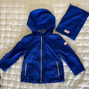 Hunter Kids Blue Rain Jacket
